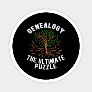 Genealogy The Ultimate Puzzle Family Historian Magnet